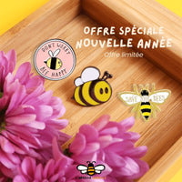 Pin's Abeille "Don't worry bee happy"