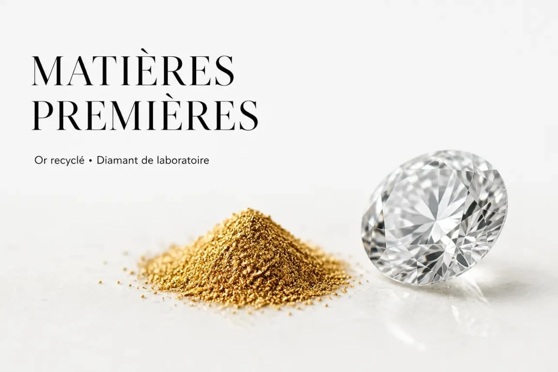 Matières premières éthiques : or Fairmined et diamant de laboratoire pour JEM Jewellery Ethically Minded