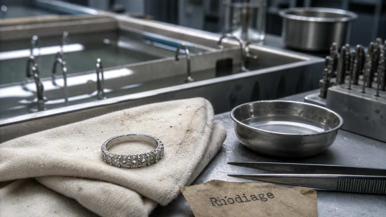 Rhodium bijoux : rhodiage or blanc, protection argent