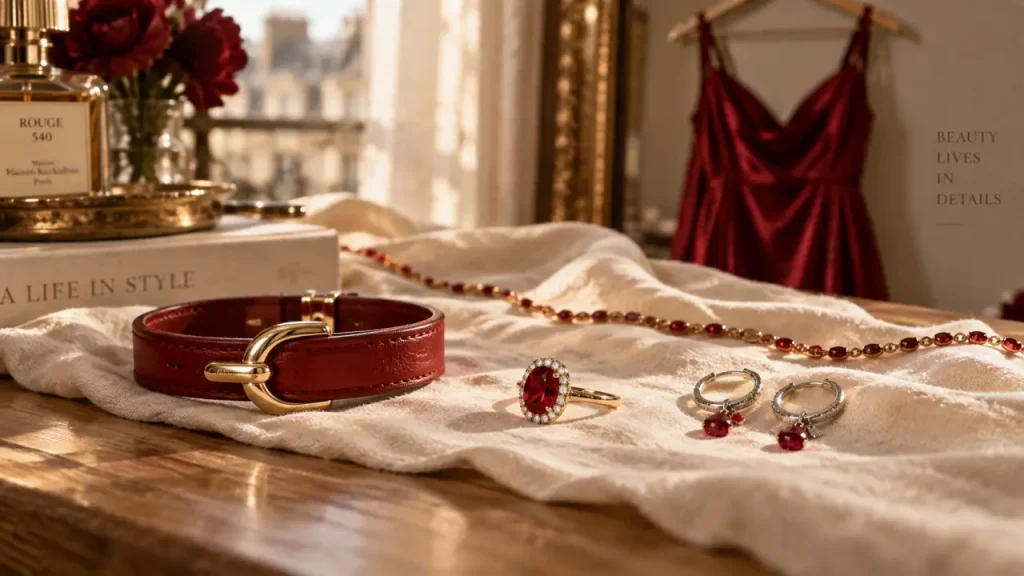 Bijoux rouges : choisir la bonne touche pour une robe rouge ou un look sobre