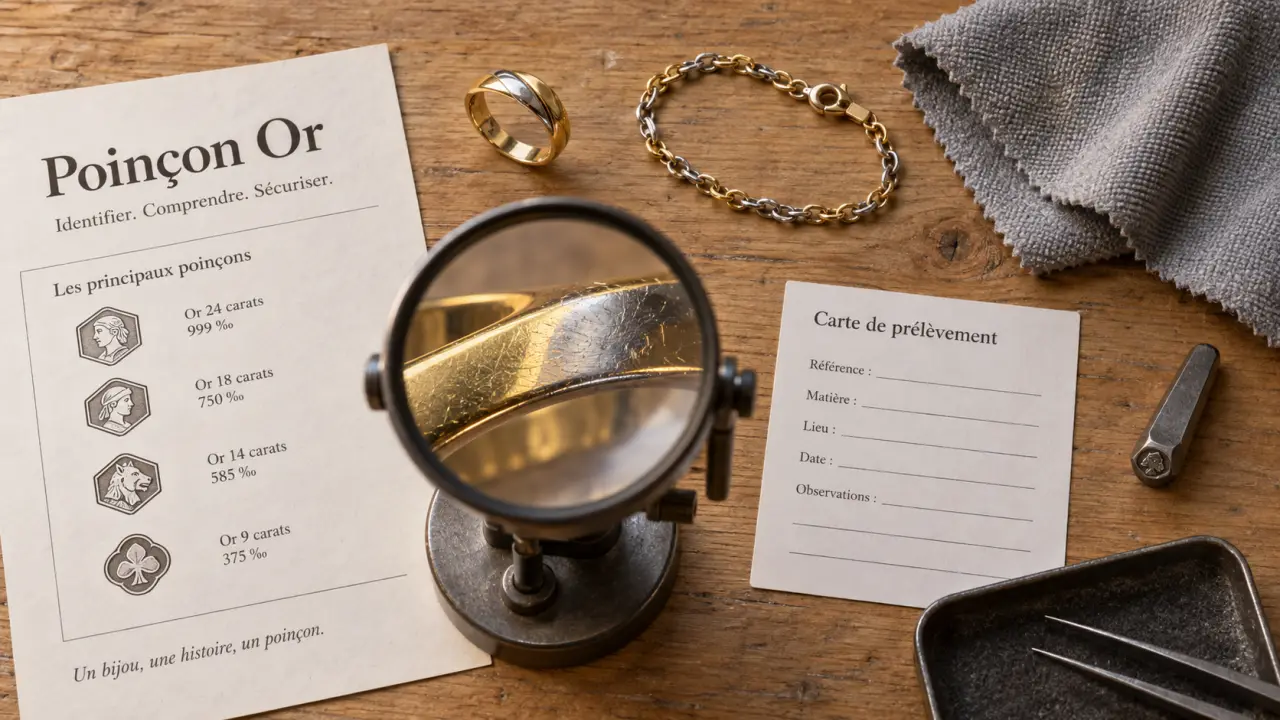 Comment reconnaître de l or : poinçon 750, tests doux, vue loupe