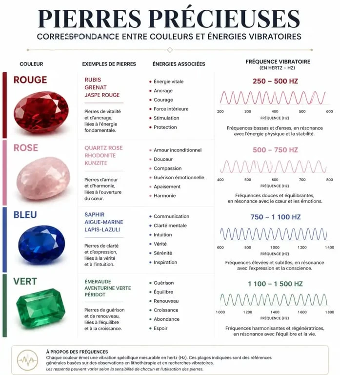 Symbolique des couleurs des pierres précieuses dans la joaillerie