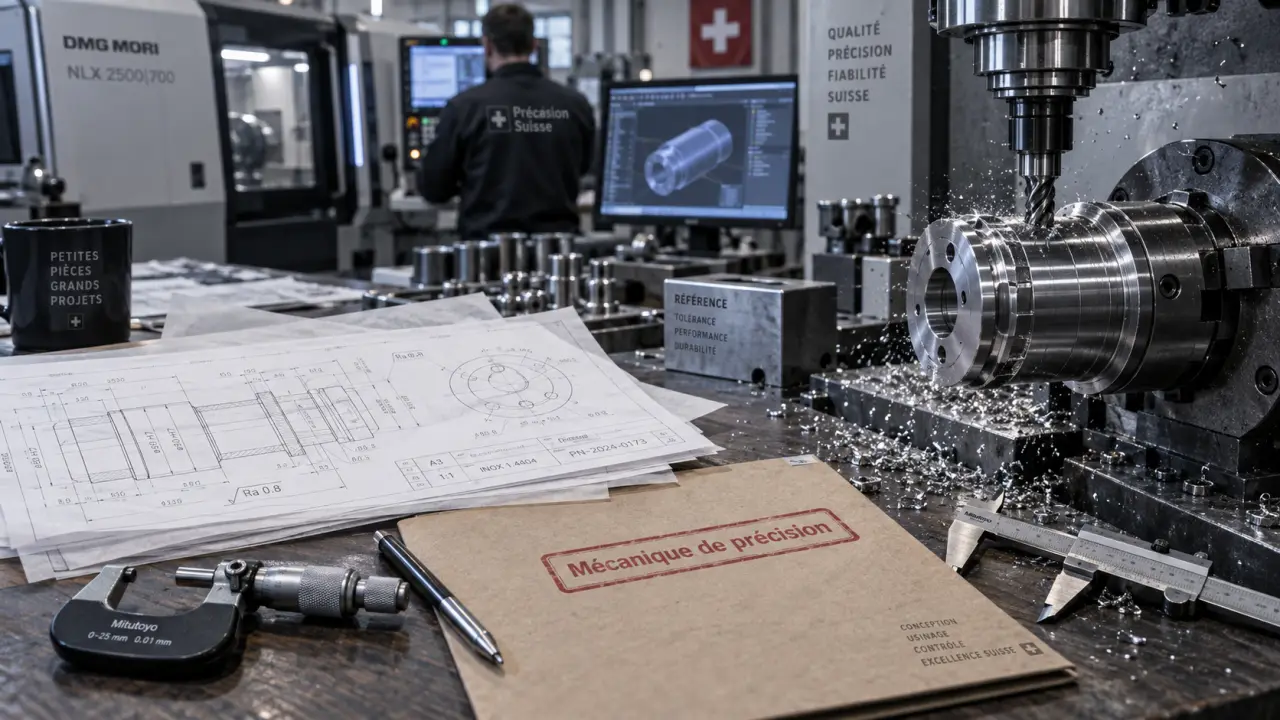 Mecanique de precision suisse : fraisage, tournage et meulage