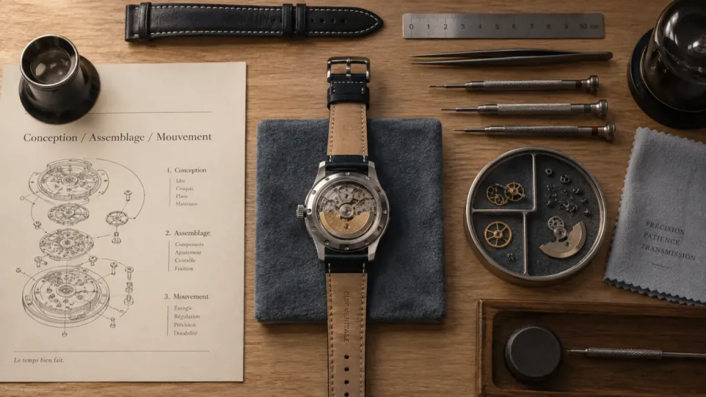 Montre francaise luxe : conception et assemblage en France