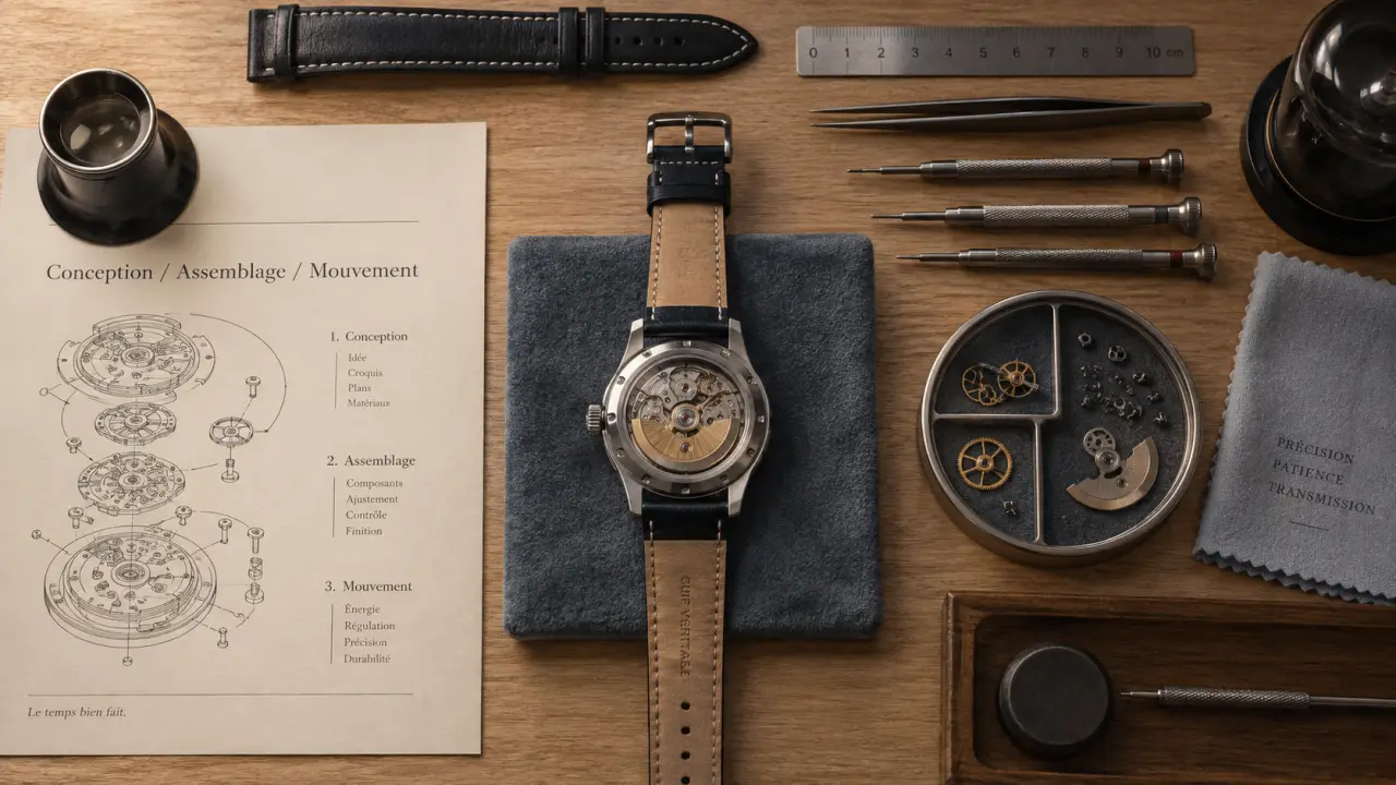 Montre francaise luxe : conception et assemblage en France