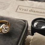 Reconnaître un vrai diamant sur une bague : loupe x10, buée et poinçons