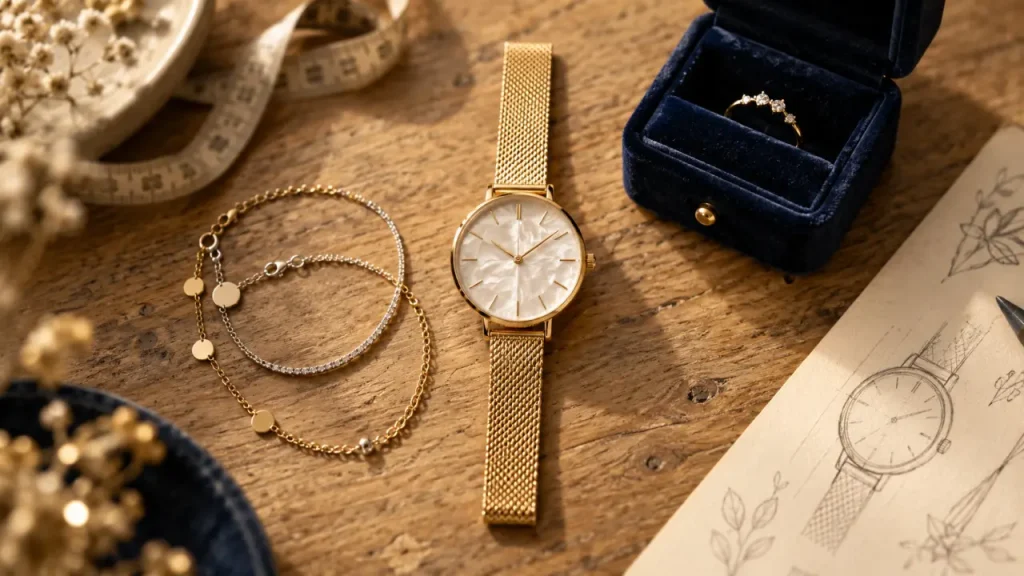 La montre bijoux femme originale associe style affirmé et confort au quotidien