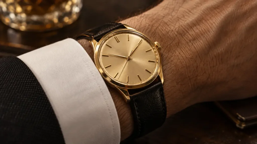 Les montres homme en or trouvent leur équilibre dans le diamètre, le bracelet et le mouvement