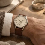 Montres homme petit poignet 36 à 38 mm : montre cuir sur poignet fin